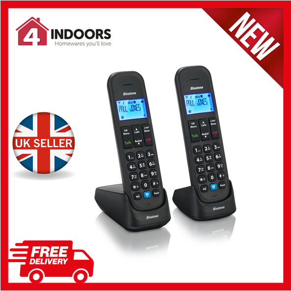 Binatone VEVA 1915 Twin Cordless LCD Phone with Answer Machine & Call